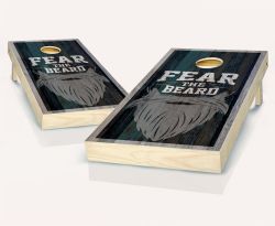 "Fear the Beard" Cornhole Set